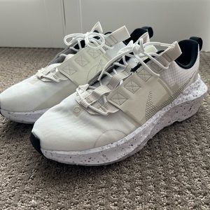 Nike men’s Crater Impact, white/lime green, size 12